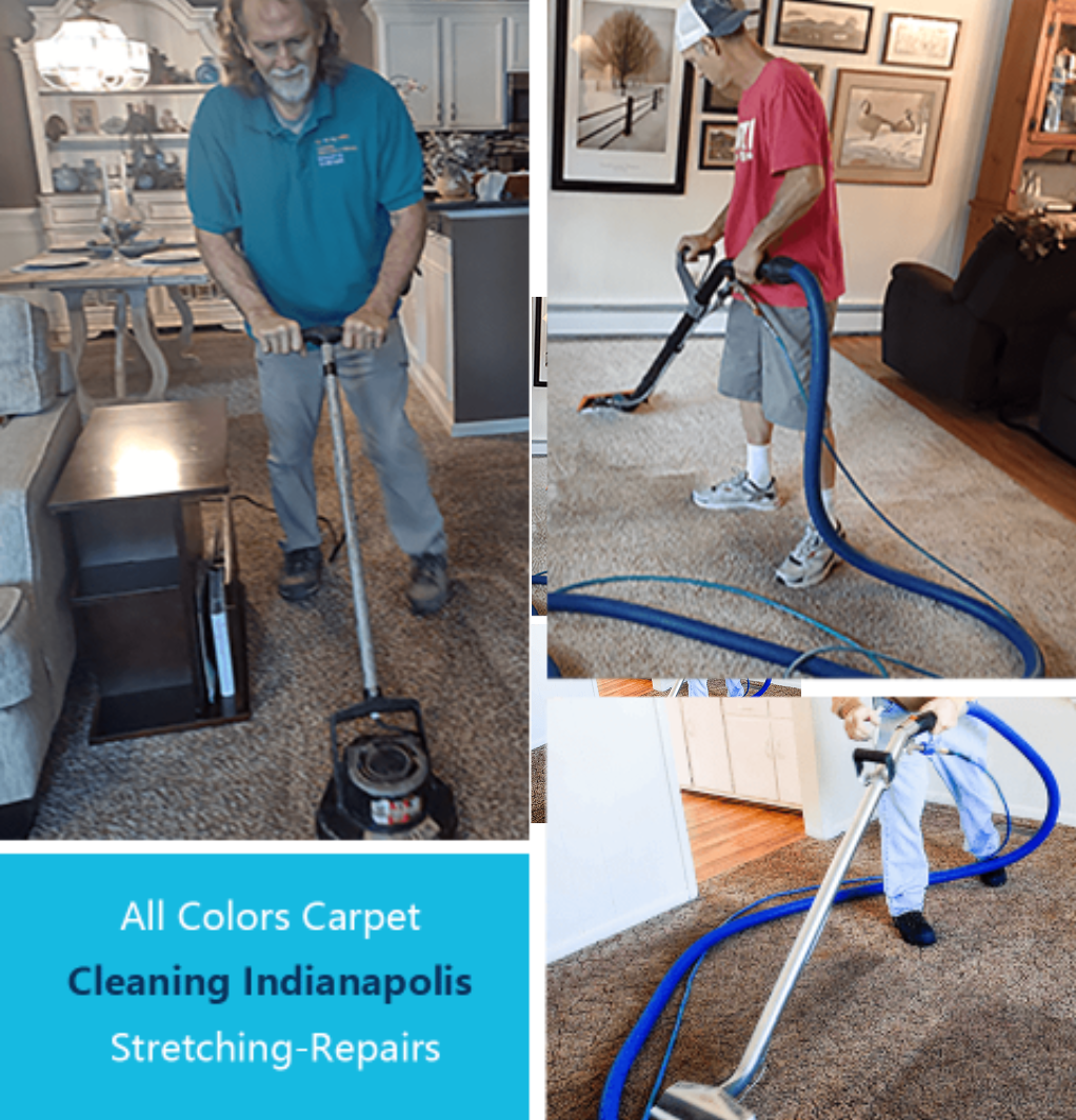 Three-stage carpet cleaning work by Indy All Pros