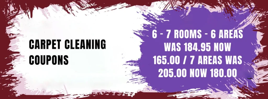 6 to 7 area carpet cleaning coupon special in Indianapolis