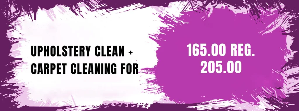 Upholstery and carpet cleaning combo coupon for 165 dollars
