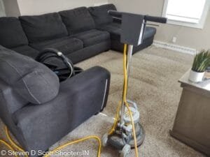 upholstery sectional and carpet clean scrub too