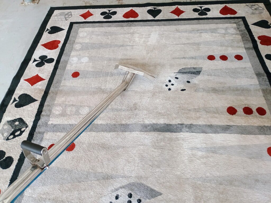 Area rug clean before after