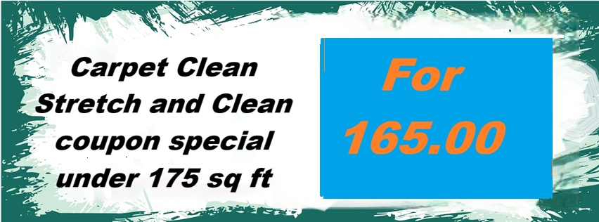 Coupon Stretch and clean 1 area for 165.00
