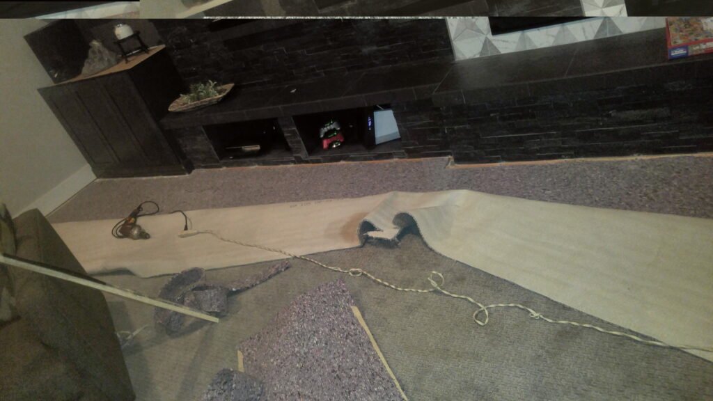 Carpet Repair from Hom Owner remodeling basement