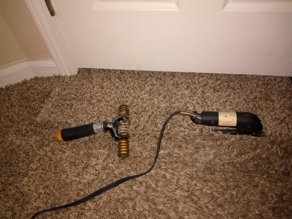 Finished repairing large repair in doorway fro Pet